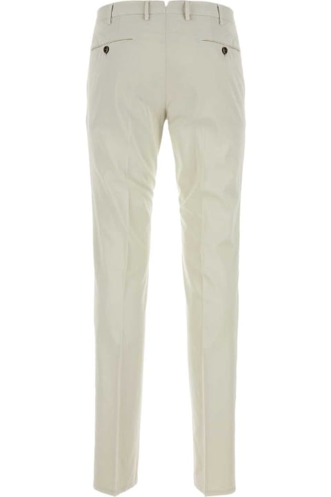 PT01 Clothing for Men PT01 Chalk Stretch Cotton Blend Silkochino Pant
