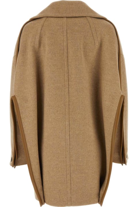 Bottega Veneta Coats & Jackets for Women Bottega Veneta Cappuccino Wool Coat