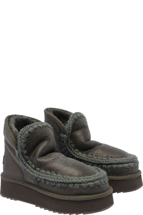 Mou أحذية لـ السيدات Mou Mini Eskimo Paltform Booties