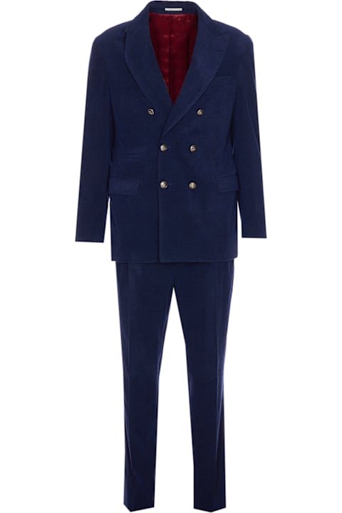Brunello Cucinelli for Kids Brunello Cucinelli Velvet Suit