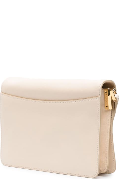 Marni Shoulder Bags for Women Marni Cream White Trunk Soft Crossbody Bag