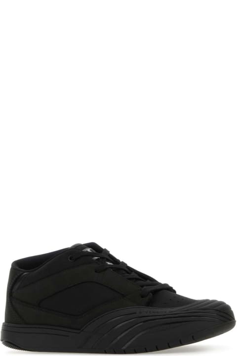Givenchy Shoes for Men Givenchy Black Fabric And Leather Skate Sneakers