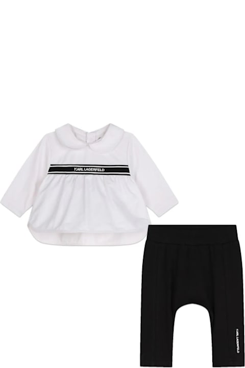 Bodysuits & Sets for Baby Boys Karl Lagerfeld Kids Set 2 Pezzi Con Logo