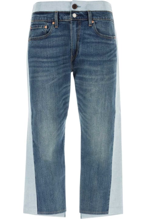 メンズ Junya Watanabeのデニム Junya Watanabe Two-tone Denim Jeans