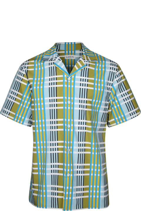 Lanvin for Men Lanvin Striped Print Cotton Shirt Striped