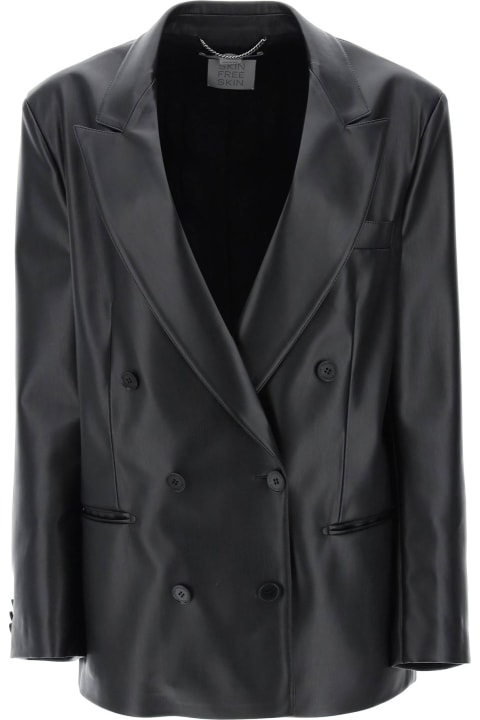 Fashion for Women Stella McCartney Double-breasted Jacket In Vegan Leather