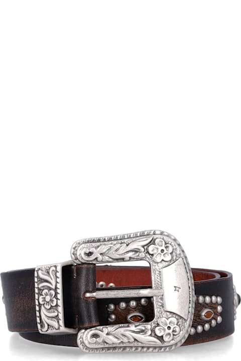 Homeware Golden Goose Golden Goose Lace Brown Leather Belt