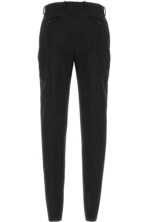 Clothing for Men Alexander McQueen Black Wool Pant