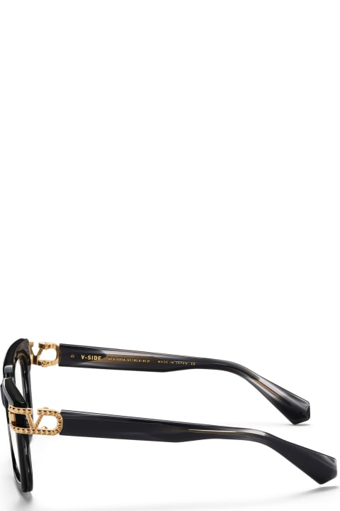 Valentino Eyewear V-side - Black Swirl / Light Gold Glasses