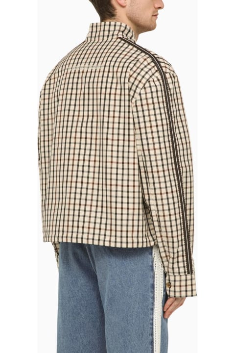 Wales Bonner Clothing for Men Wales Bonner Light Jacket With Checked Pattern