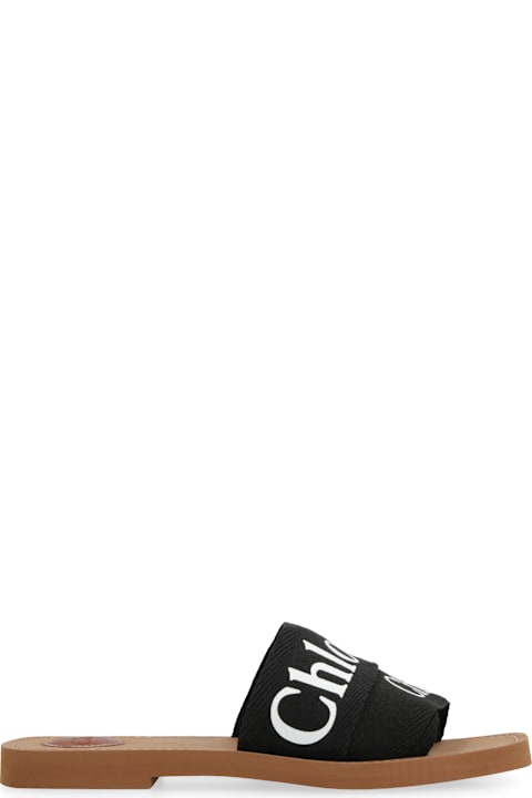 Chloé Woody Fabric Mules