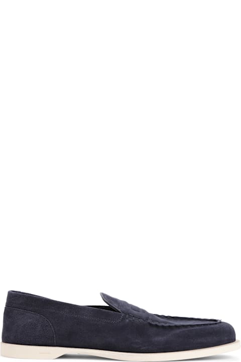 John Lobb for Women John Lobb Pace Suede Oval Flexi Loafers