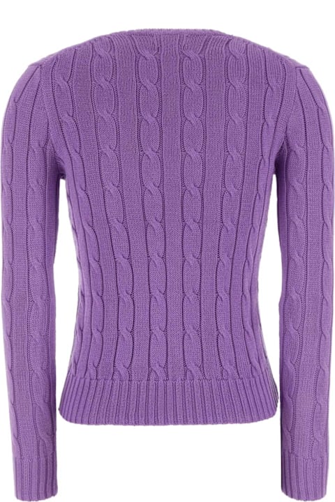 Polo Ralph Lauren Sweaters for Women Polo Ralph Lauren Light Purple Cotton Sweater