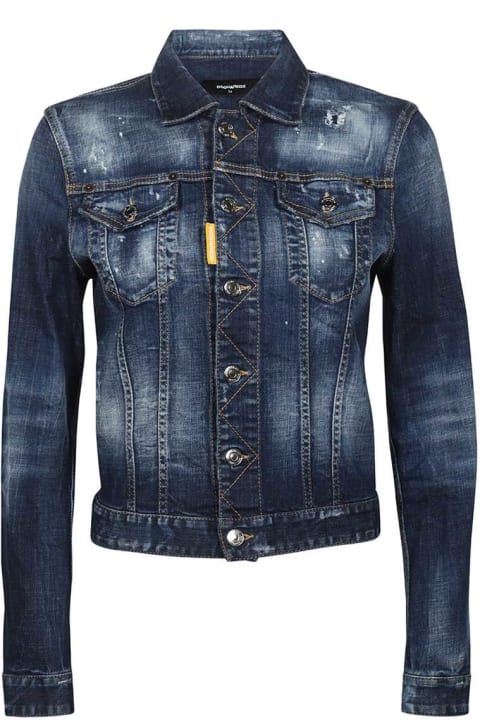 Homeware Dsquared2 Destroyed Denim Jacket