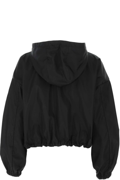 Prada Coats & Jackets for Women Prada Black Re-nylon K-way