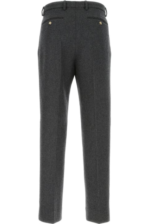 Gucci Clothing for Men Gucci Dark Grey Wool Blend Pant