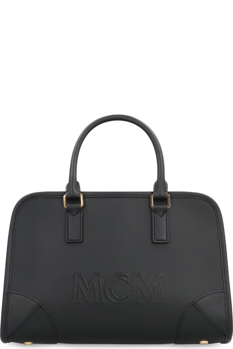 MCM for Women MCM Aren Boston Leather Handbag