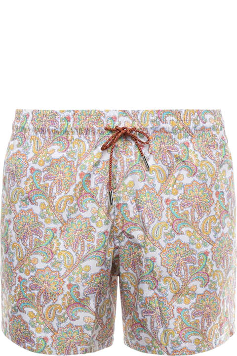 Etro Swimwear for Men Etro Swim Trunks With Paisley Print