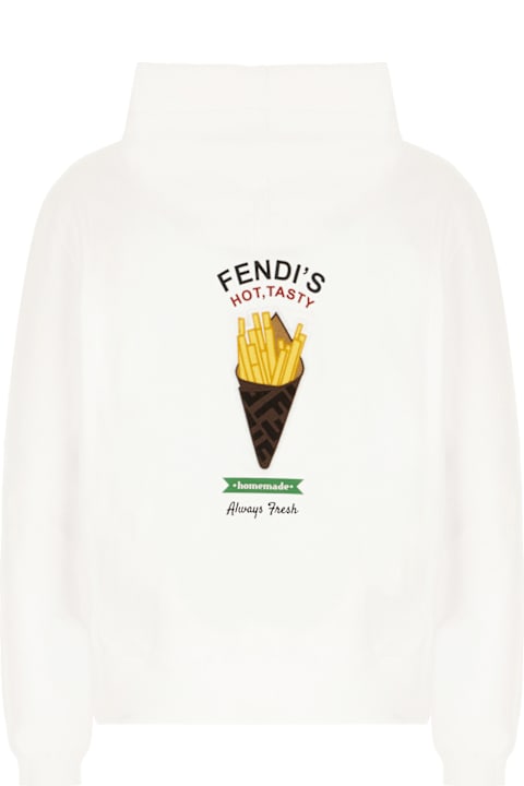 Fleeces & Tracksuits for Men Fendi White Cotton T-shirt