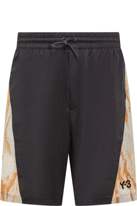 ウィメンズ Y-3のパンツ＆ショーツ Y-3 Shorts With Rust Dye Print