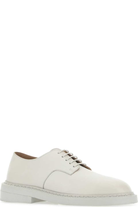 ウィメンズ Marsellのフラットシューズ Marsell Chalk Leather Nasello Lace-up Shoes