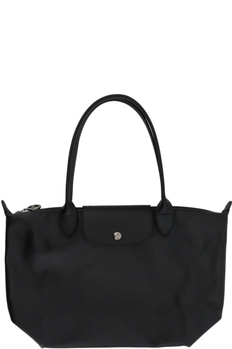 ウィメンズ新着アイテム Longchamp Le Pliage Xtra Snap-buttoned Medium Tote Bag