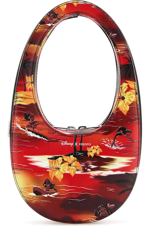 Coperni Bags for Women Coperni Printed Synthetic Leather Disney X Coperni Mini Tropical Swipe Handbag