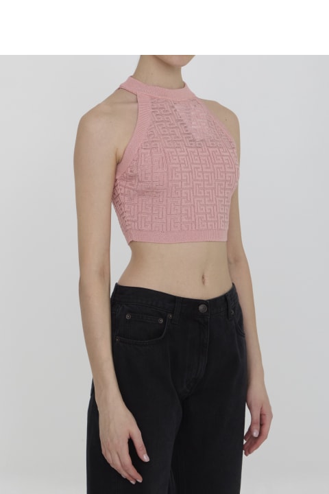 Homeware Balmain Pb Labyrinth Knit Top