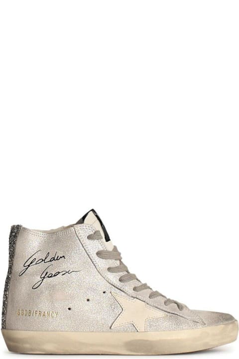 Homeware Golden Goose Logo Printed Glittered Sneakers