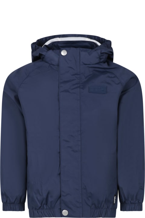 Molo Coats & Jackets for Boys Molo Blue Waiton Windbreaker For Boy