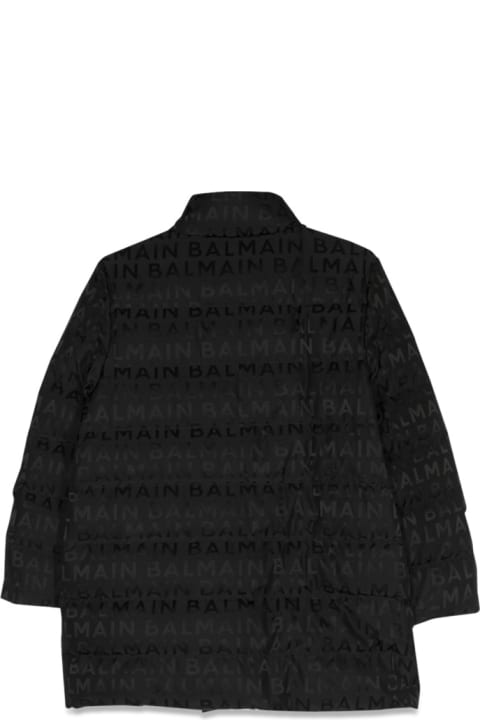 Coats & Jackets for Girls Balmain Double-breasted Down Jacket