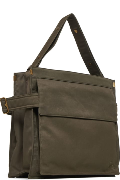 Homeware Burberry Military Green Canvas Medium Tote Trench Shopping Bag