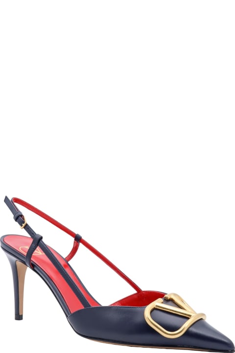 High-Heeled Shoes for Women Valentino Garavani Vlogo Signature Slingback