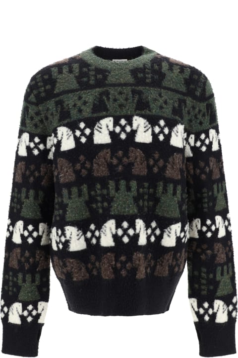 Sweaters for Men Burberry Chess Pattern Sweater