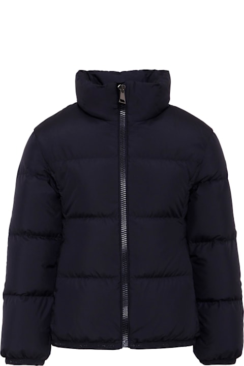 Homeware Moncler Blue Cermasa Down Jacket For Boy With Logo