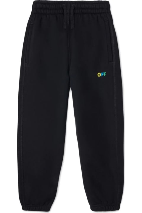 Bottoms for Boys Off-White Off White Trousers Black