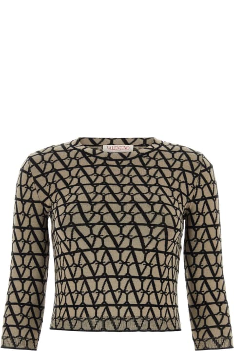 Fleeces & Tracksuits for Women Valentino Garavani Toile Iconographe Wool Sweater