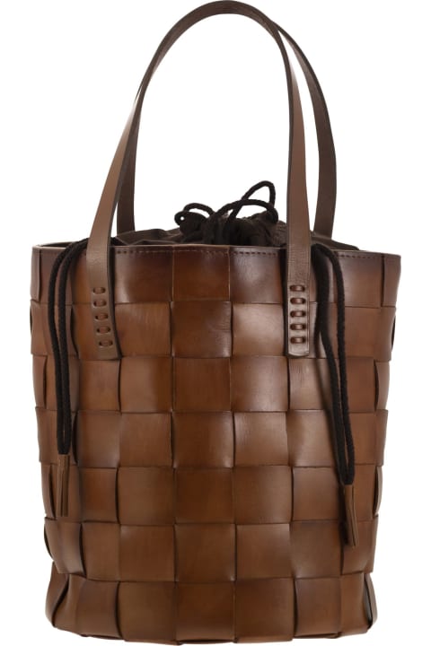 ウィメンズ Dragon Diffusionのバッグ Dragon Diffusion Box Weave Round Bucket - Woven Leather Bucket Bag