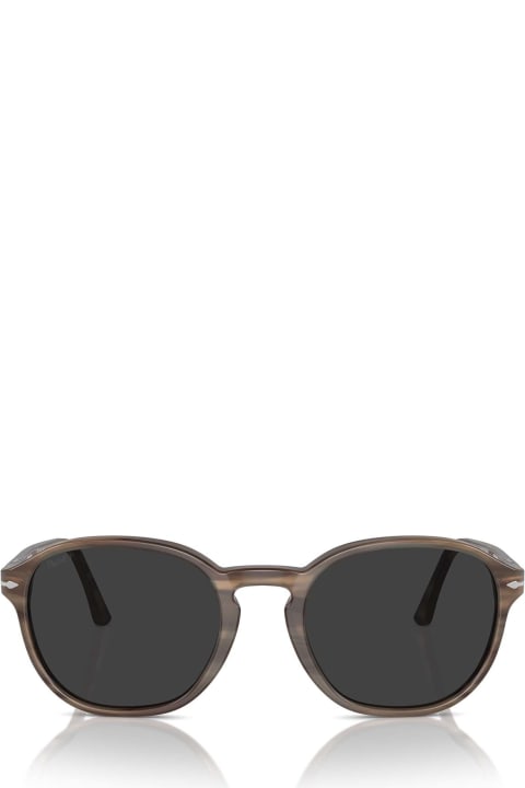 Persol Eyewear for Men Persol Po3343s Striped Brown Sunglasses