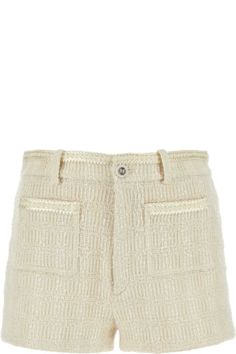 Pants & Shorts for Women Gucci Ivory Tweed Shorts