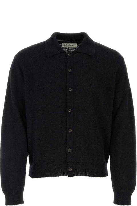 Our Legacy for Men Our Legacy Black Alpaca Blend Cardigan