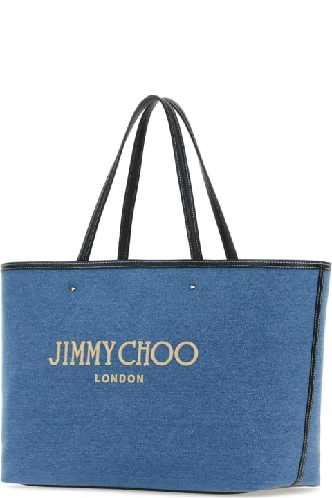Jimmy Choo Totes for Women Jimmy Choo Denim Marli/s Shopping Bag