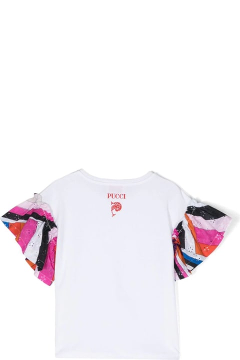 Topwear for Girls Pucci Emilio Pucci T-shirts And Polos White