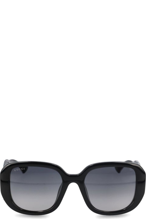 ウィメンズ Gucci Eyewearのアイウェア Gucci Eyewear Round Frame Sunglasses