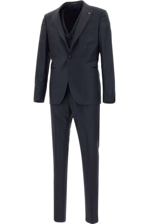メンズ Tagliatoreのスーツ Tagliatore Fresh Super 130's Three-piece Formal Suit
