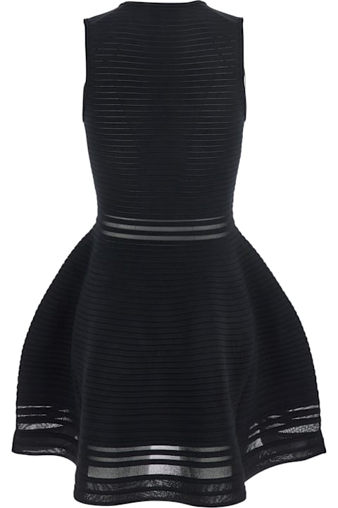 Simkhai for Men Simkhai Black Square Neck Dress With Flared Skirt In Fabric Woman