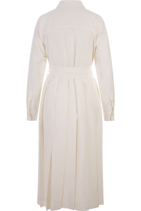 Clothing for Women Parosh White Raisa Midi Dress