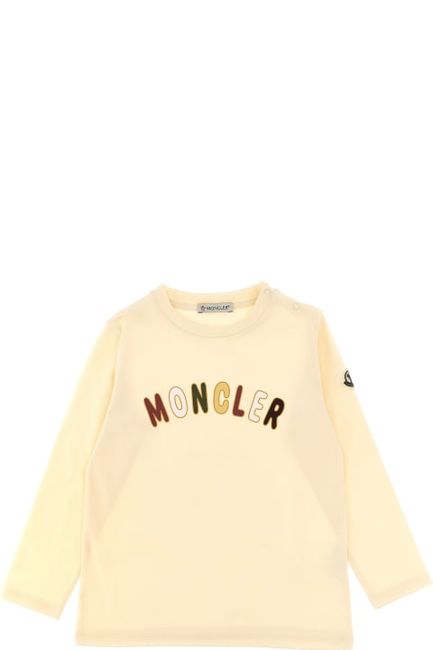 Moncler T-Shirts & Polo Shirts for Baby Girls Moncler Logo Print T-shirt