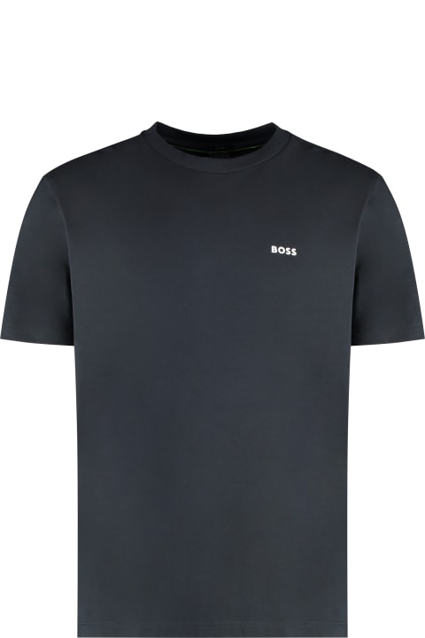 Hugo Boss Men Hugo Boss Cotton Crew-neck T-shirt