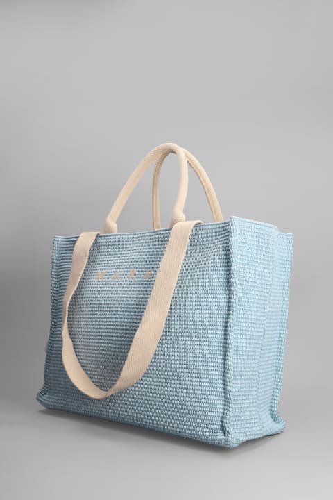 Marni Bags for Women Marni Raffia And Canvas Large Tote Bag